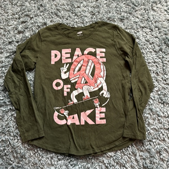 Girls Old Navy Long Sleeve Graphic Tees, Size XL (14) - Picture 4 of 7